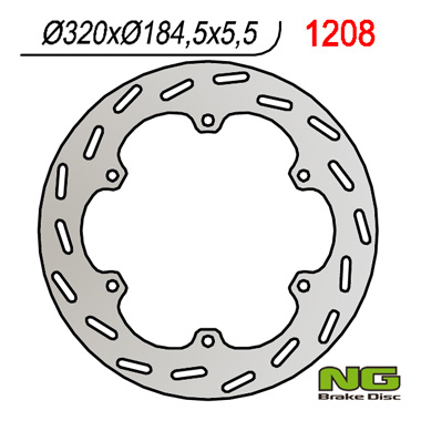 NG1208 TARCZA HAMULCOWA TYŁ HONDA GL 1500 GOLD WIN