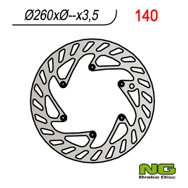 NG140 TARCZA HAMULCOWA PRZÓD KTM / HUSABERG (260X
