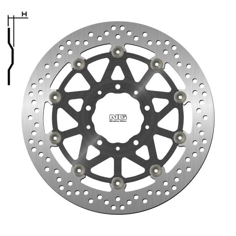 NG1633G TARCZA HAMULCOWA PRZÓD KAWASAKI Z1000/ZZR1