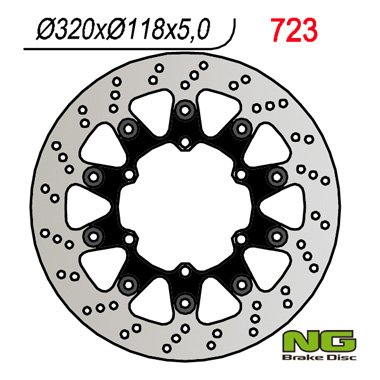 NG723 TARCZA HAMULCOWA SUZUKI, YAMAHA SUPERMOTO (320x120x5)