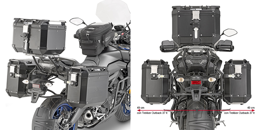 GIVI PL2139CAM STELAŻ KUFRÓW BOCZNYCH OUTBACK Tracer 900