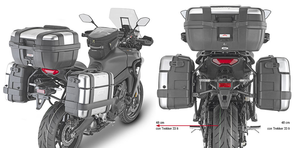 GIVI PLO2159MK STELAŻ KUFRÓW BOCZNYCH ONE-FIT MONOKEY YAMAHA Tracer