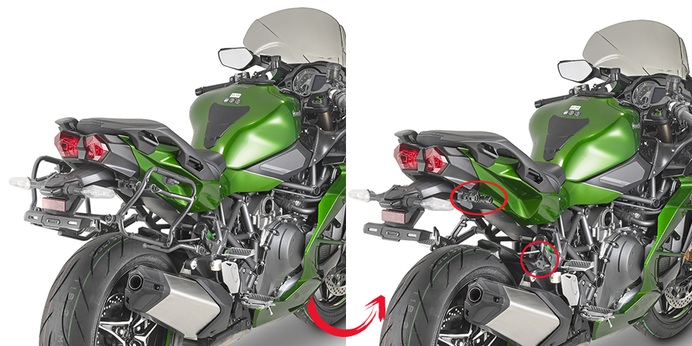 GIVI PLXR4123 STELAŻ KUFRÓW BOCZNYCH V35 / K33 KAWASAKI