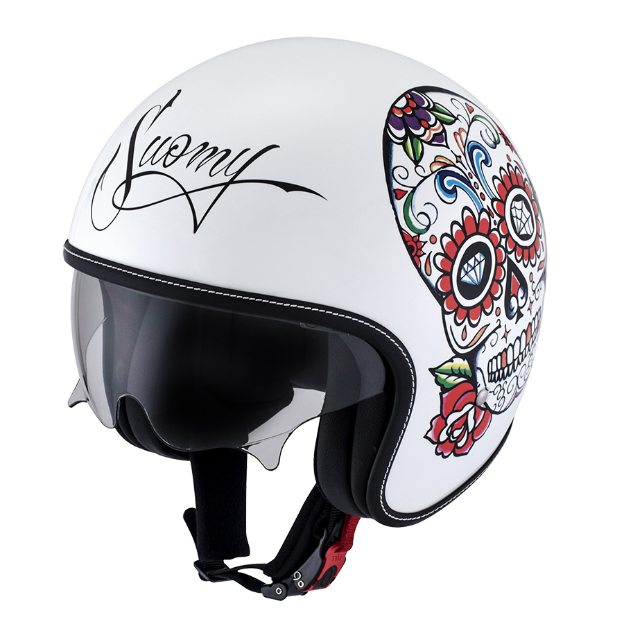 Kask SUOMY ROKK calavera white