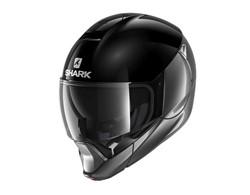 SHARK Kask szczękowy EVOJET DUAL BLANK czarny/sz