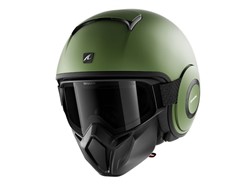 SHARK Kask otwarty STREET-DRAK BLANK mat/zielony