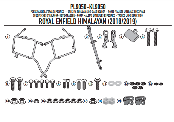 GIVI STELAŻ KUFRÓW BOCZNYCH MONOKEY ROYAL ENFIELD