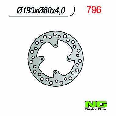 NG TARCZA HAMULCA TYŁ HONDA CR 80/85 NG796