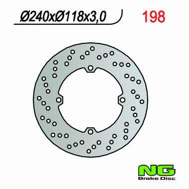 NG TARCZA HAMULCA PRZÓD HONDA CR 125/250 (89) NG198