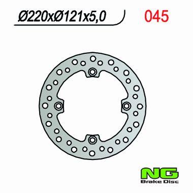NG TARCZA HAMULCA TYŁ HONDA CR 125 (89-97), CR 250 (89-96) NG045