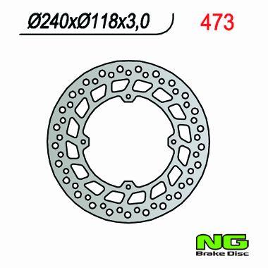 NG TARCZA HAMULCA PRZÓD HONDA XR 400/600/650 NG473