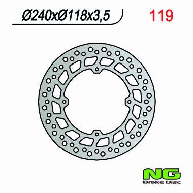 NG TARCZA HAMULCA PRZÓD HONDA CRM 125, XLR 125, XR 250/600 NG119