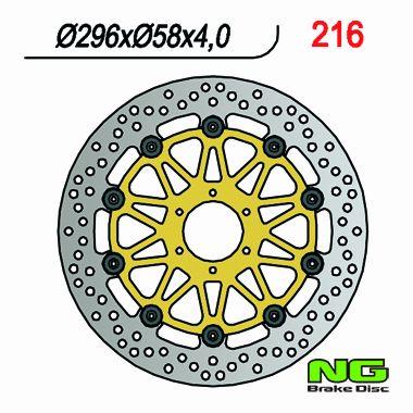 NG TARCZA HAMULCA PRZÓD HONDA CBR 600/900, VTR 1000F NG216