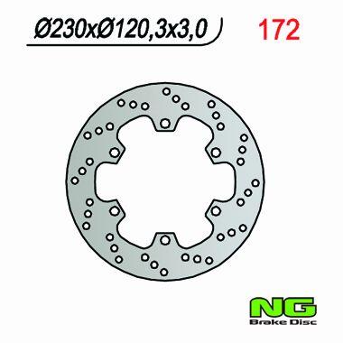 NG TARCZA HAMULCA PRZÓD KAWASAKI KMX 125 (86-03) NG172