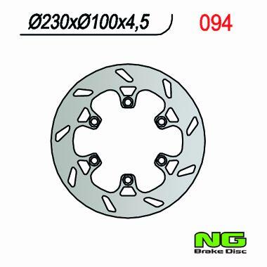 NG TARCZA HAMULCA TYŁ KAWASAKI KLX 250/650 NG094