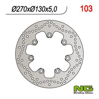 NG TARCZA HAMULCA PRZÓD KAWASAKI EN 500 (90-93) NG103