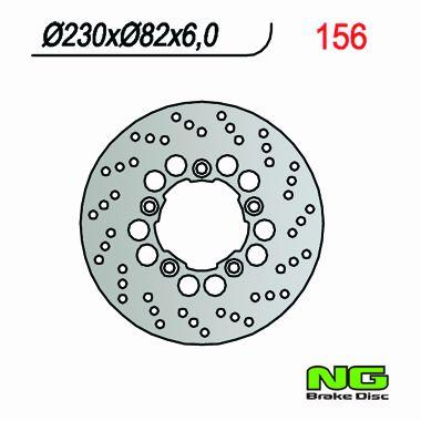 NG TARCZA HAMULCA TYŁ KAWASAKI ZX6R (95-97), ZX 7R (96-03), ZXR 750 NG156
