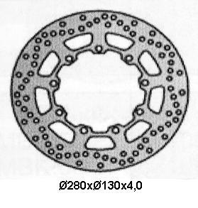 NG TARCZA HAMULCA PRZÓD KAWASAKI KLR 650 NG694