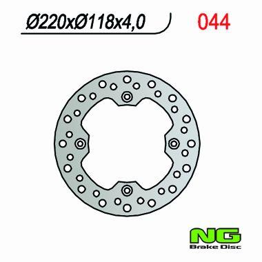 NG TARCZA HAMULCA TYŁ SUZUKI DR 350 (90-99), TS 125 (89-94) NG044