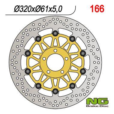NG TARCZA HAMULCA PRZÓD KAWASAKI ZX/ZZR/VN NG166