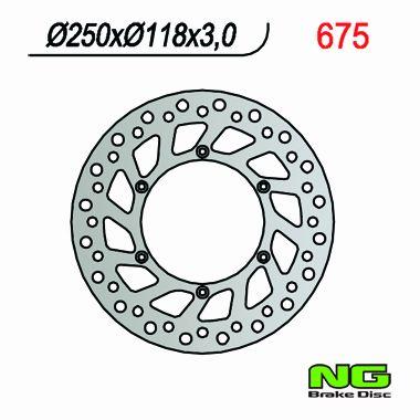 NG TARCZA HAMULCA PRZÓD SUZUKI RM/RMZ250/DRZ NG675