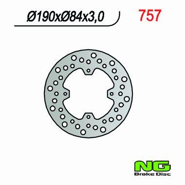 NG TARCZA HAMULCA TYŁ YAMAHA YZ 80/85 NG757