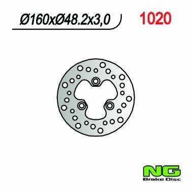 NG TARCZA HAMULCOWA PRZÓD SUZUKI LTR 450 (06-) NG1020