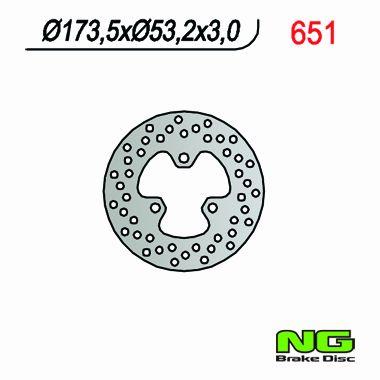 NG TARCZA HAMULCOWA PRZÓD HONDA TRX 450R NG651