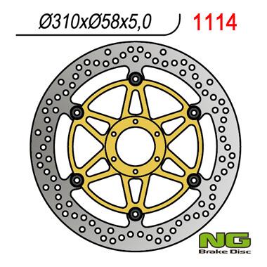 NG TARCZA HAMULCOWA PRZÓD HONDA CBR 1100 XX 97-98 NG1114