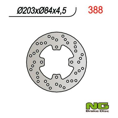NG TARCZA HAMULCOWA TYŁ YAMAHA TZR 50/MBK 50 NG388