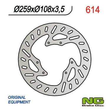 NG TARCZA HAMULCOWA PRZÓD YAMAHA / MBK 50-125 SUPERMOTO NG614