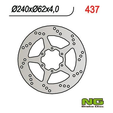 NG TARCZA HAMULCOWA PRZÓD HONDA CRM 125 90-99 NG437