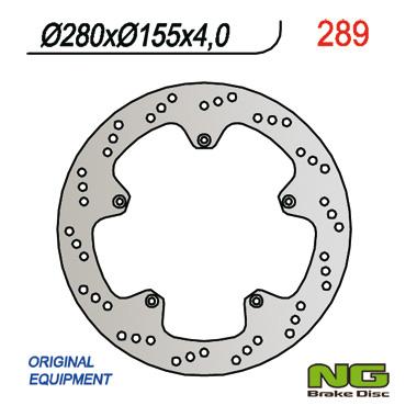 NG TARCZA HAMULCOWA PRZÓD APRILIA RS 50, YAMAHA TZR 50 NG289