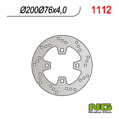 NG TARCZA HAMULCOWA TYŁ KTM QUAD 450/505/525 NG1112