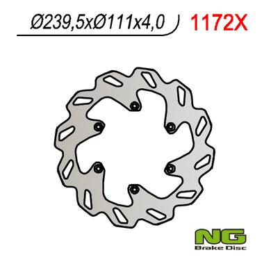 NG TARCZA HAMULCOWA TYŁ KTM 690/950/990 06-11 NG1172X