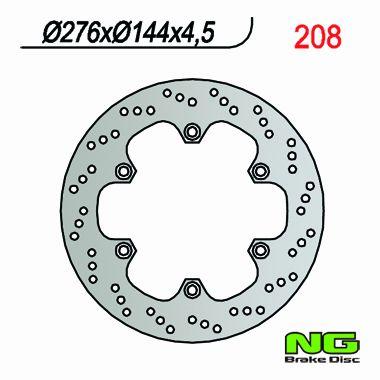 NG TARCZA HAMULCOWA PRZÓD HONDA XL 600V (87-95) NG208