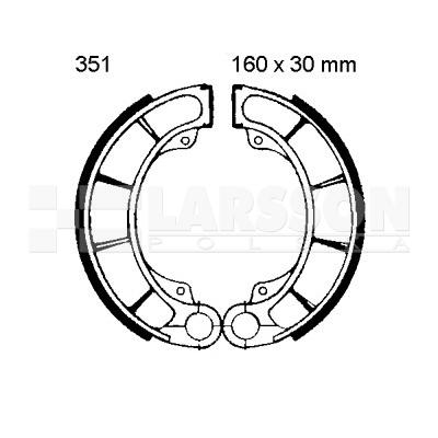 Szczęki hamulcowe komplet EBC 351 4200603 Honda TRX 400, TRX 250