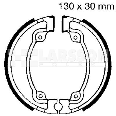 Szczęki hamulcowe komplet EBC 318WG 4200333 Honda VT 125