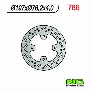 NG786 TARCZA HAMULCOWA POLARIS PREDATOR 500 (00-08) (197X76X4)