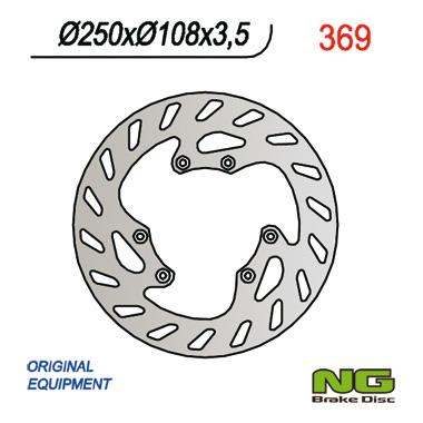 NG369 TARCZA HAMULCOWA HM 50 CRE BAJA/SIX '01-'06 (ŚR. 250MM) (250x108x3,5)
