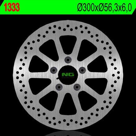 NG1333 TARCZA HAMULCOWA HARLEY DAVIDSON 1450/1584/1690/1800 (300X56,3X6) (5X10,5MM)