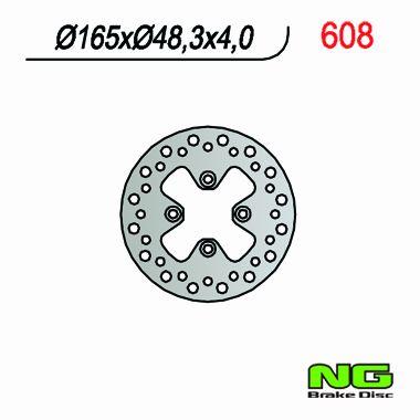 NG608 TARCZA HAMULCOWA CAN-AM / BOMBARDIER DS 650 (00-06) (165X48X4)