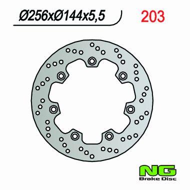 NG203 TARCZA HAMULCOWA HONDA XL 600 RM/LM (85-88) (256x144x5,5)