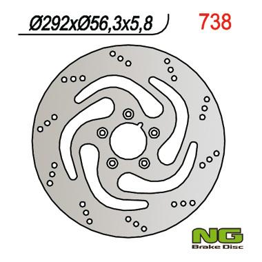 NG738 TARCZA HAMULCOWA HARLEY-DAVIDSON