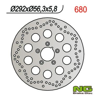 NG680 TARCZA HAMULCOWA HARLEY-DAVIDSON