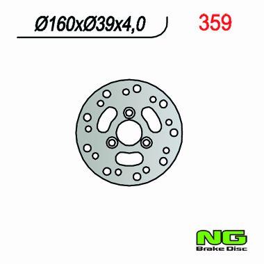 NG359 TARCZA HAMULCOWA HONDA SFX 50 (160x39x4)