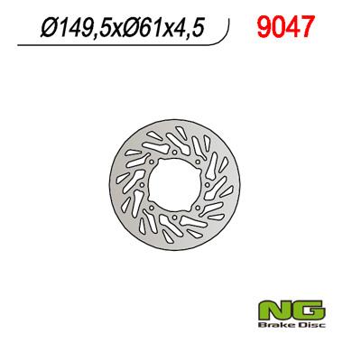 NG9047 TARCZA HAMULCOWA POLARIS 400/500 '01-'02 (TURBINA)