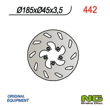 NG442 TARCZA HAMULCOWA BETA 50 (185x45x3,5)