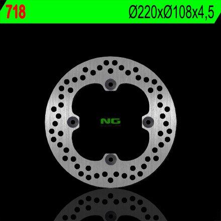 NG718 TARCZA HAMULCOWA DUCATI 748/749/916/996/998 '95-'02 (220X108X4,5) (4X8,5MM)