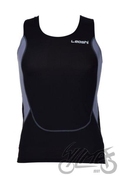 KOSZULKA TERMOAKTYWNA LEOSHI CZARNO SZARA LSL1008
